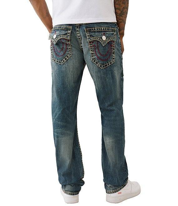 True Religion Ricky 32#double; Distressed Super T Denim Jeans Product Image