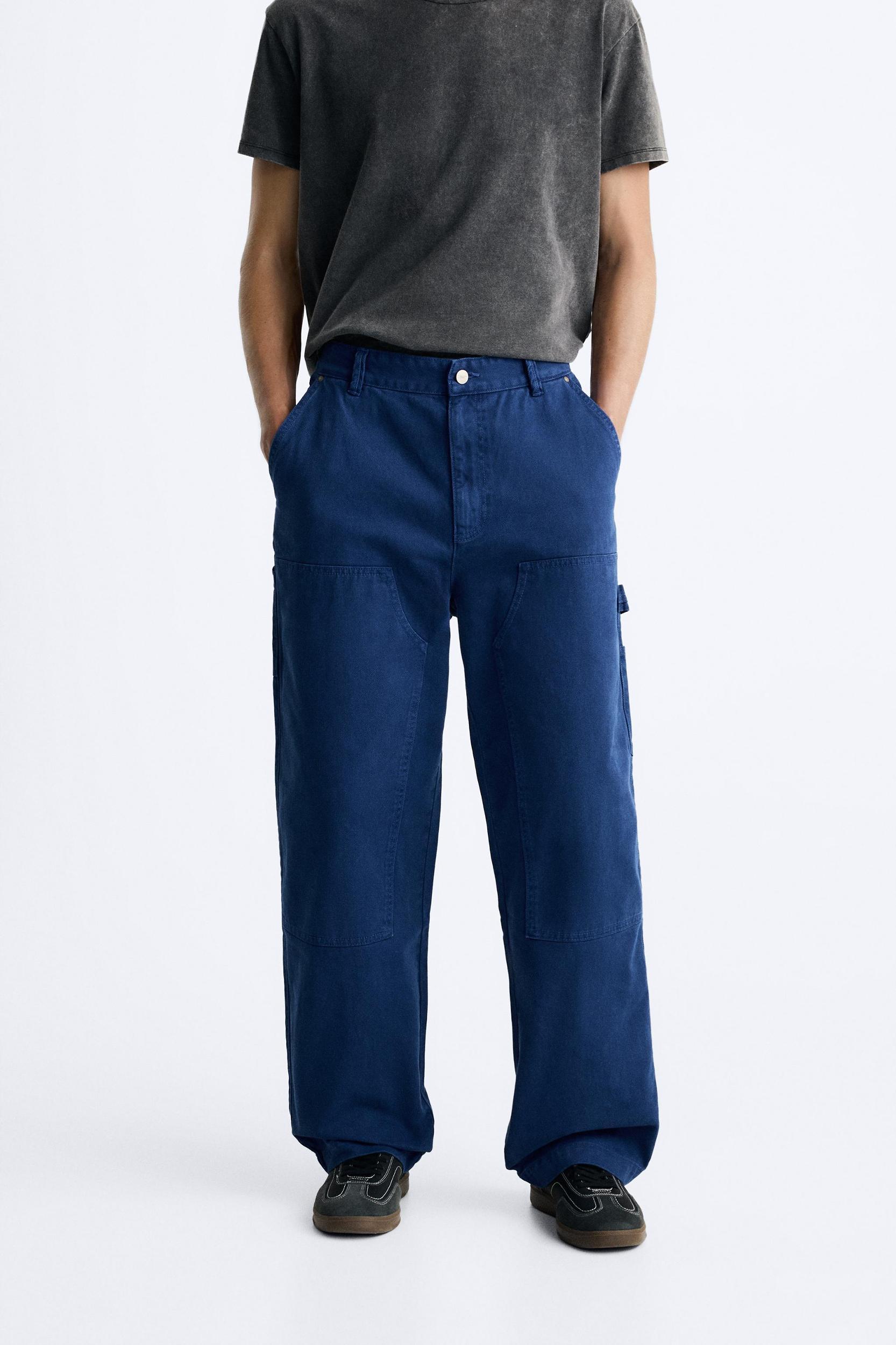 WASHED CARPENTER POCKET PANTS Product Image