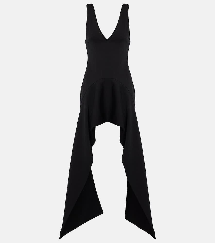 JW ANDERSON V-neck Draped Mini Dress In Black Product Image
