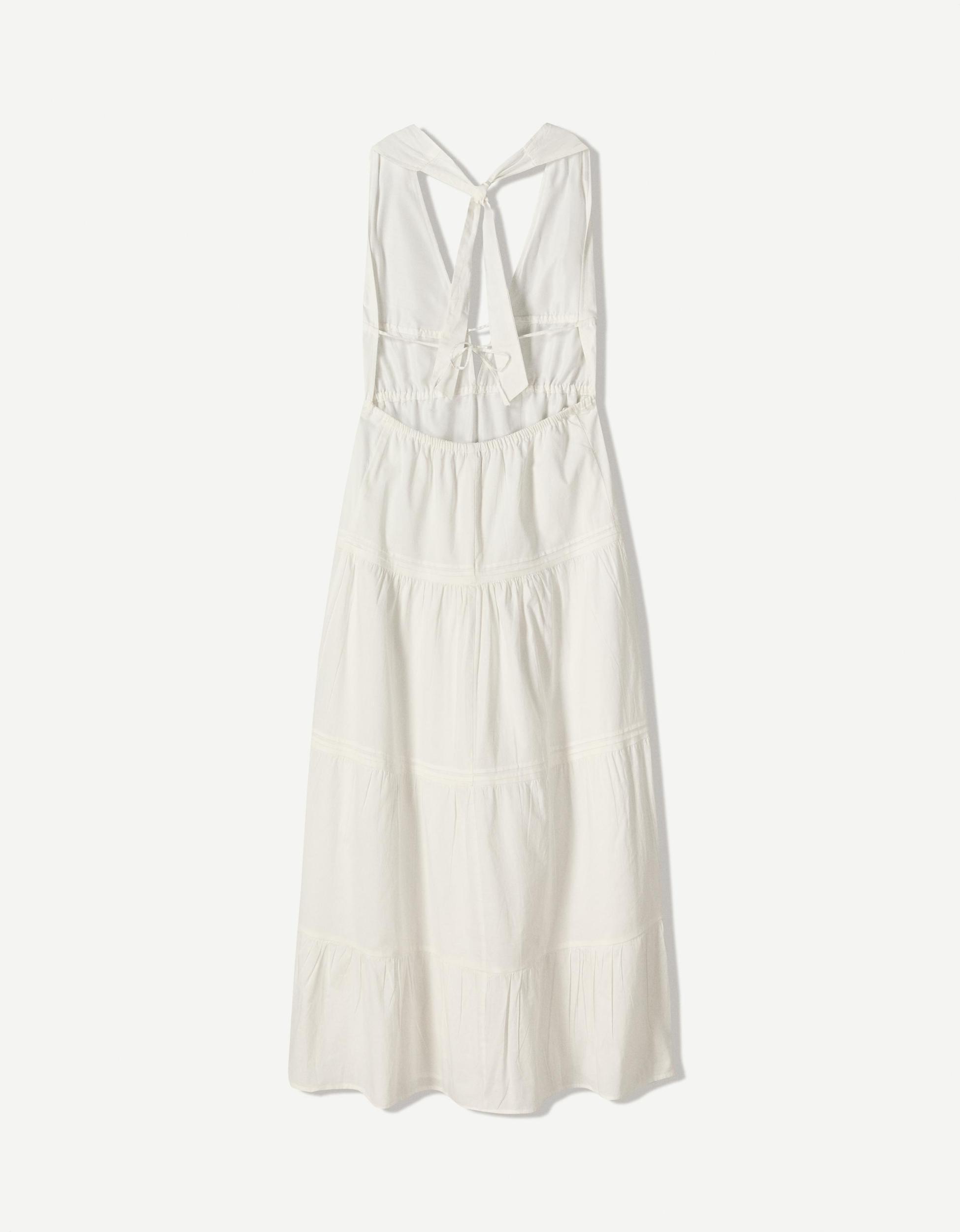 Halterneck midi dress Product Image