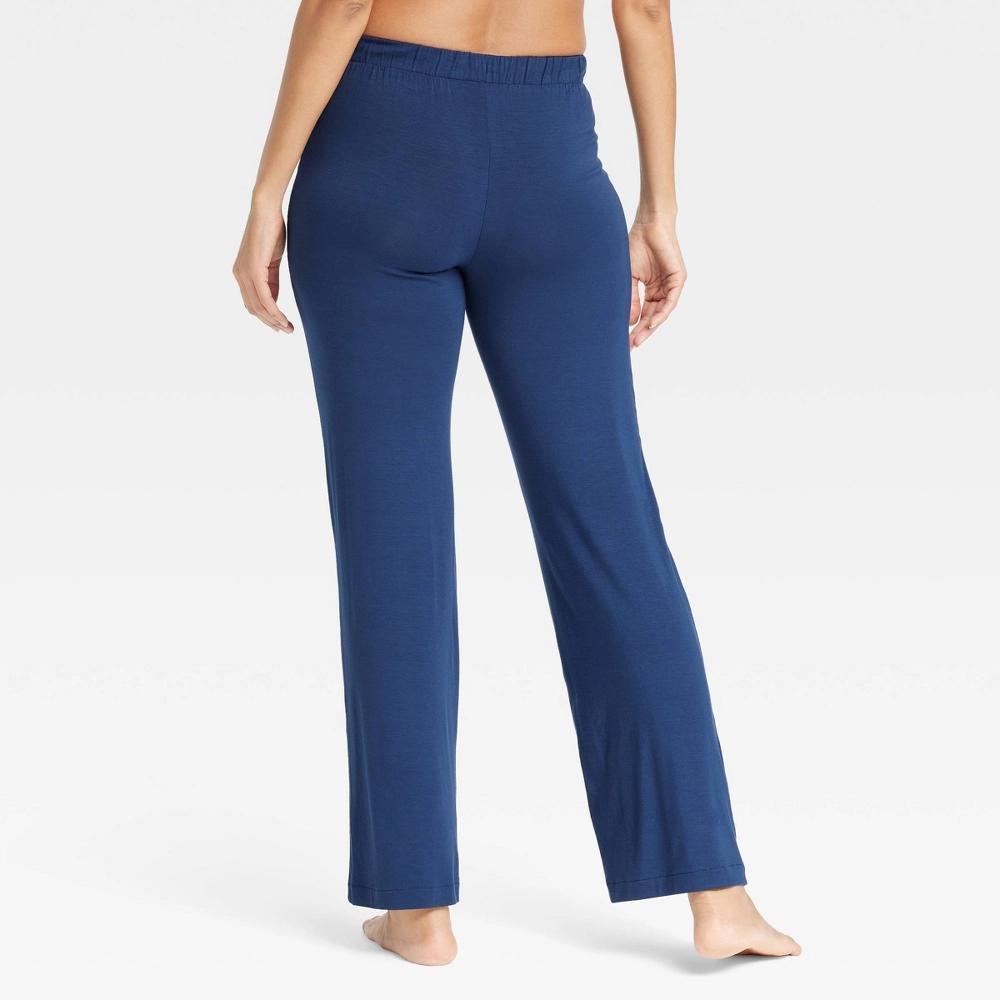 Women's Cloud Knit Pajama Pants - Auden™ Navy Blue L: Modal-Spandex, Midweight, Side Pocket, Pull-On Product Image