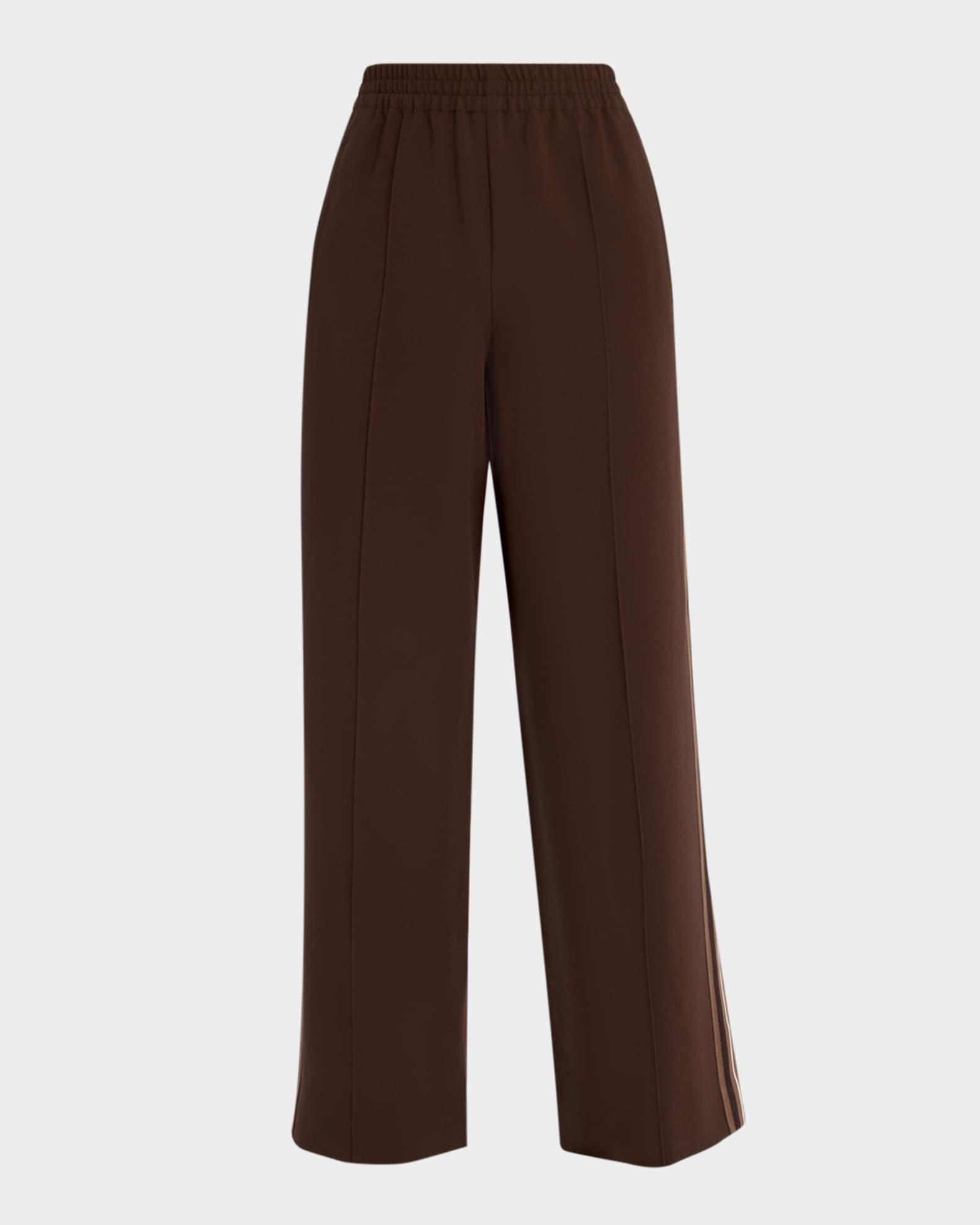 Robyn Striped Wide-Leg Knit Pants Product Image
