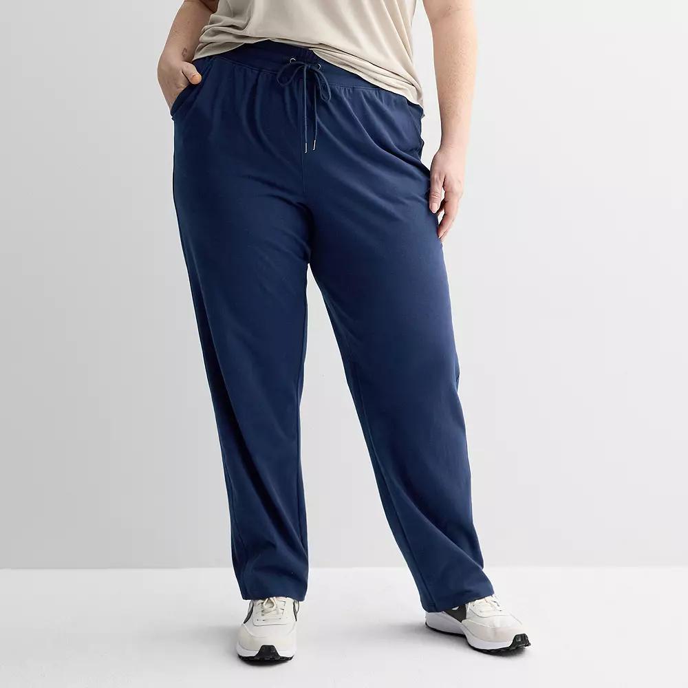 Plus Size Tek Gear Essential Pants, Womens Blue Romance Product Image