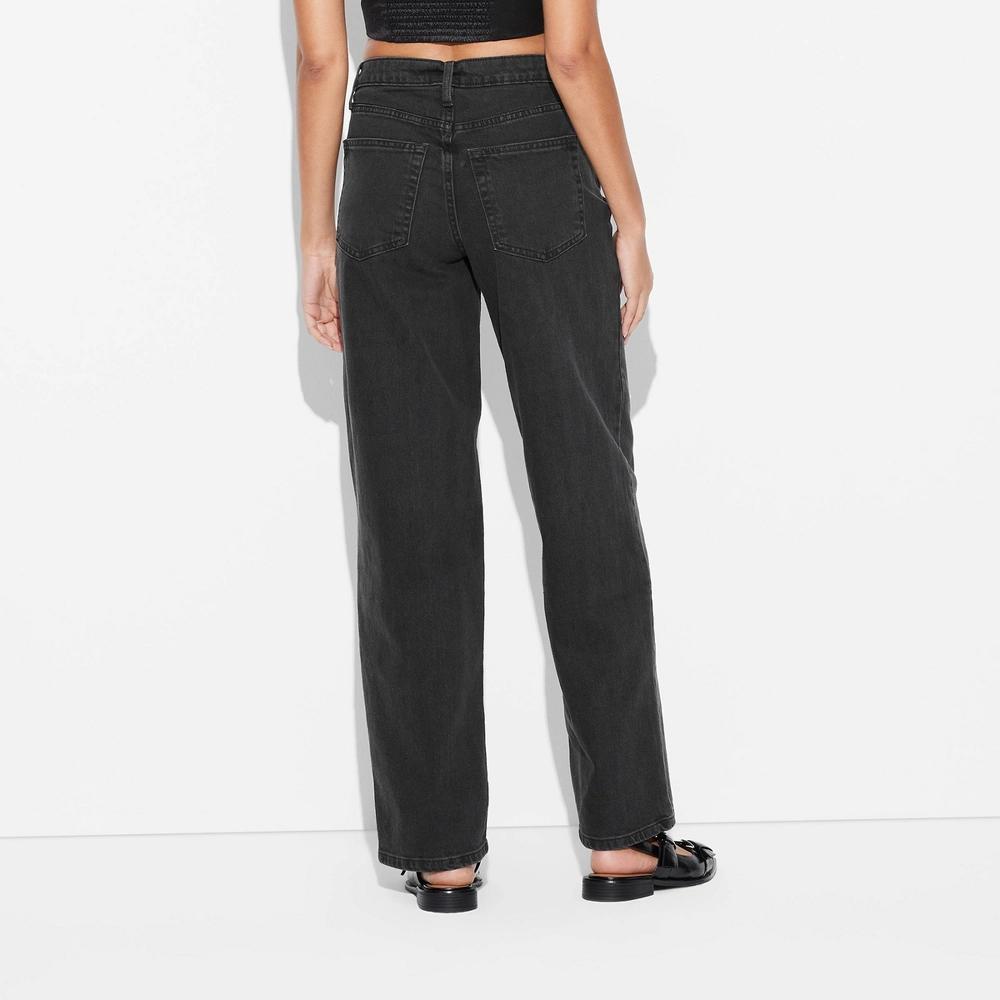Women's Mid-Rise 90's Relaxed Straight Jeans - Wild Fable™ Product Image