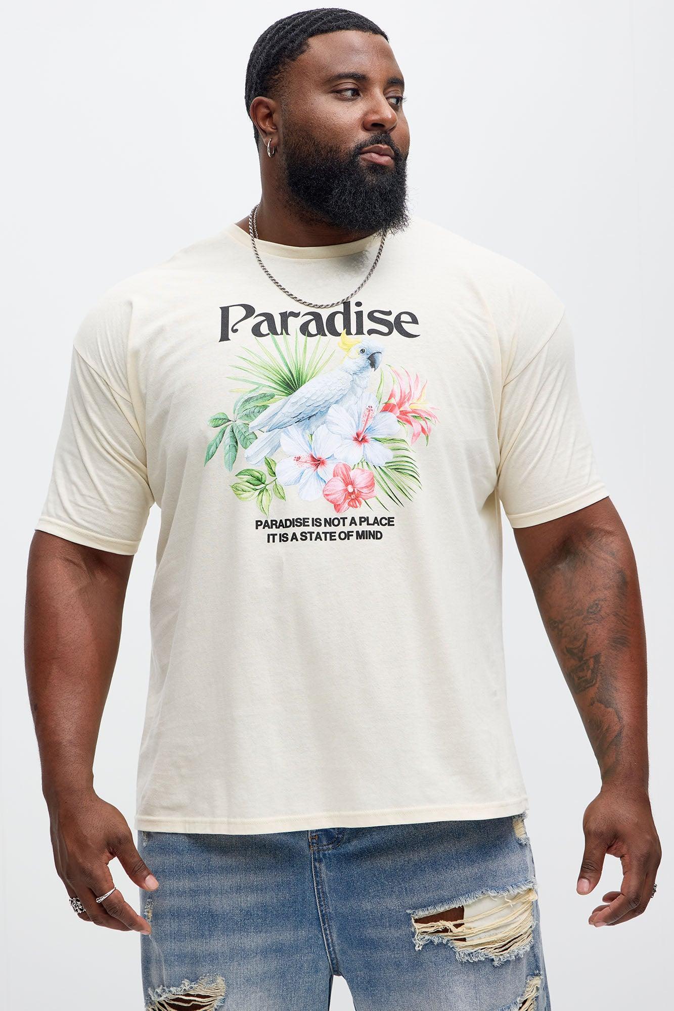 Paradise Bird Short Sleeve Tee - Cream Product Image