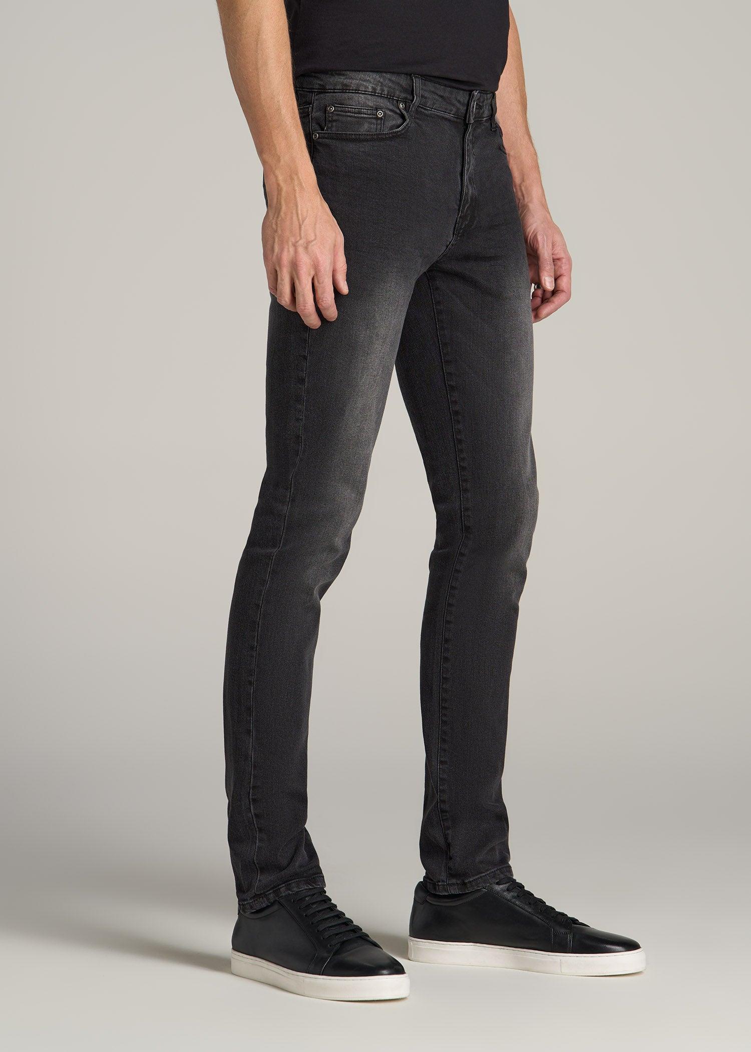Dylan Slim Fit Jeans for Tall Men in Dark Smoke Product Image