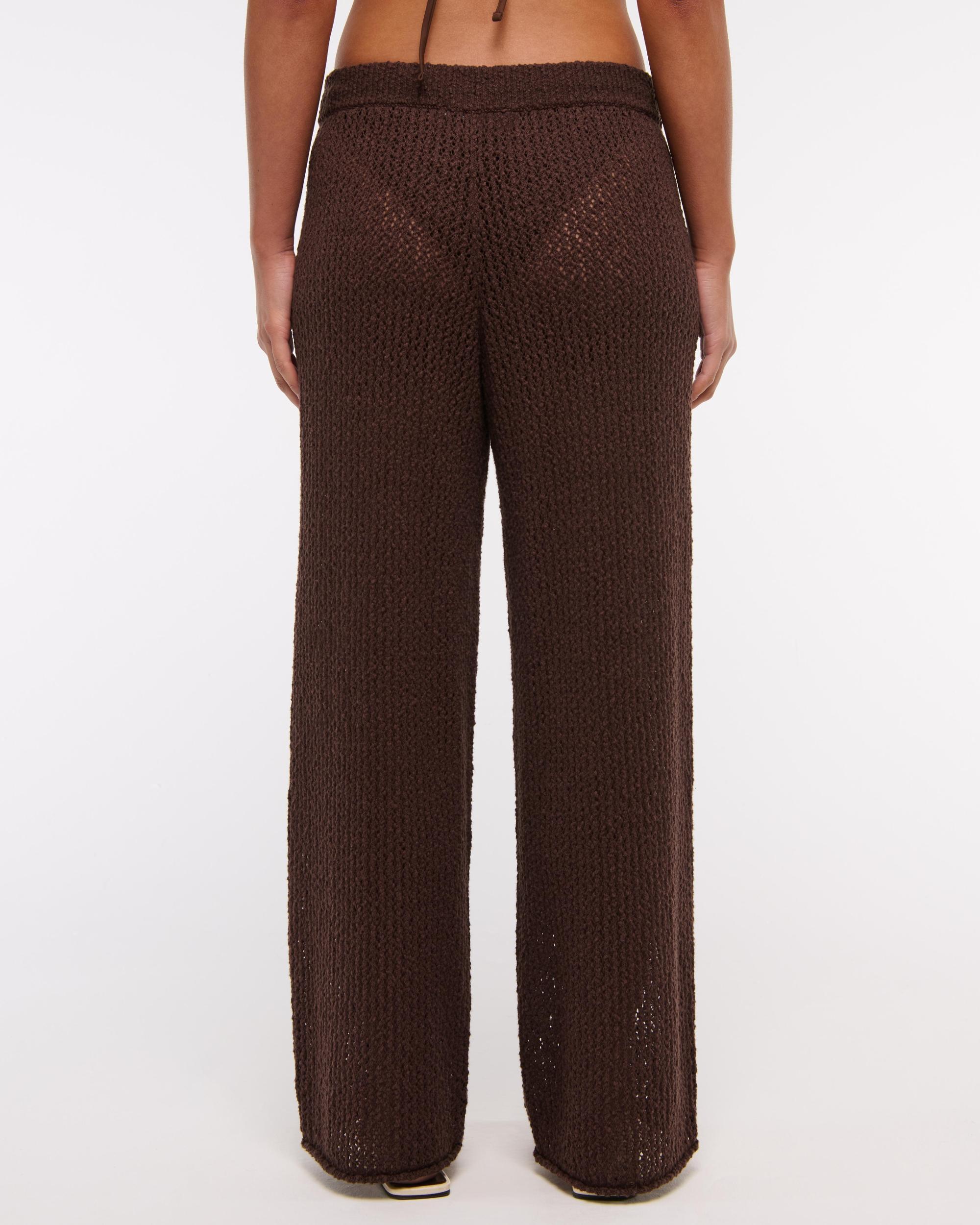 Mid Rise Crochet-Style Coverup Pant Product Image