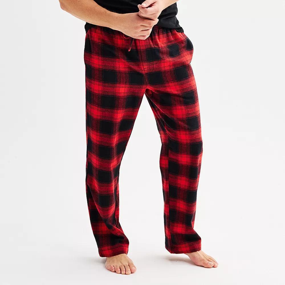 Mens Sonoma Goods For Life Flannel Drawstring Pajama Pants Product Image