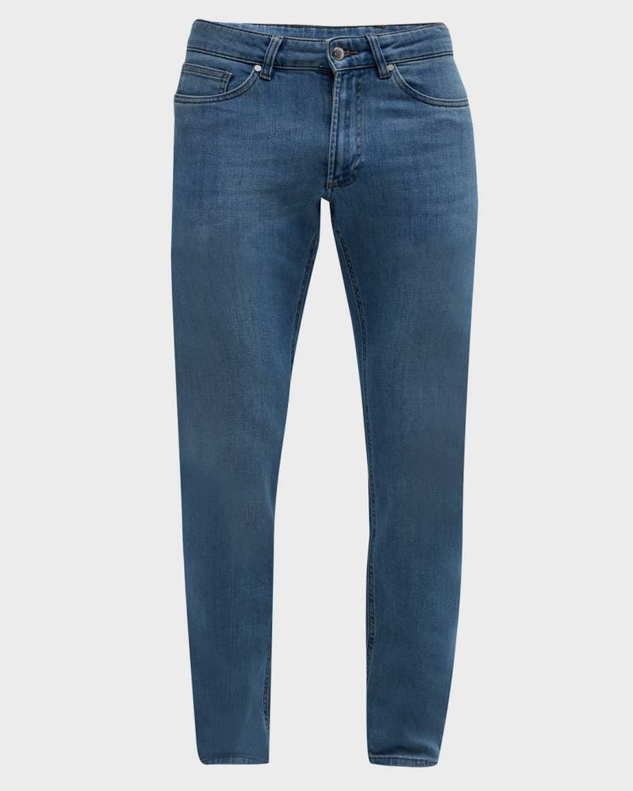 Mens Stretch Denim 5-Pocket Jeans Product Image