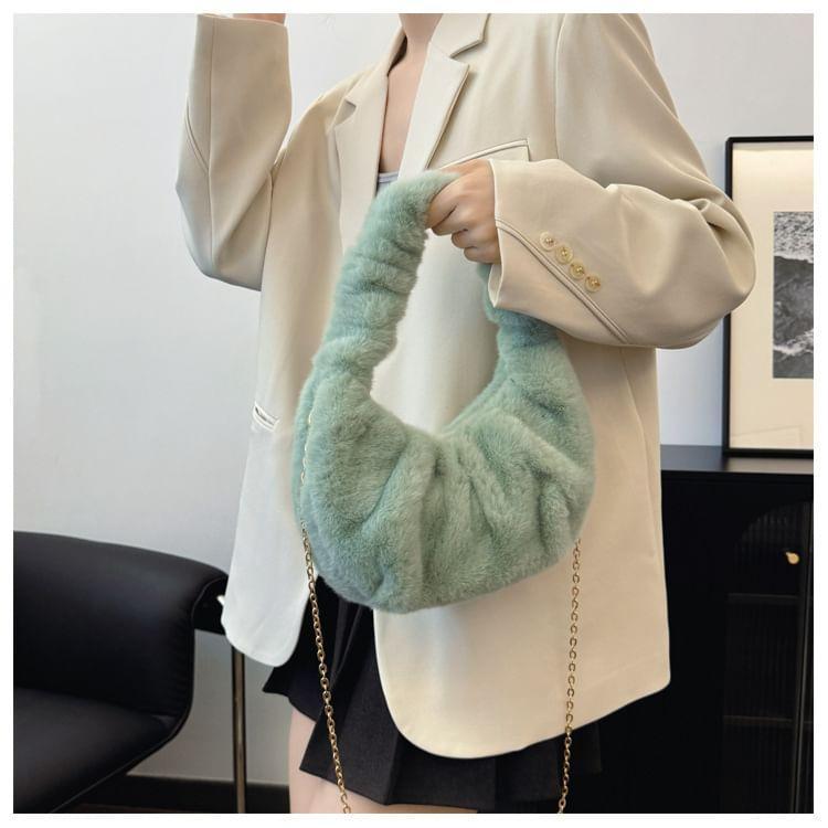 Plain Fleece Shoulder Bag Product Image