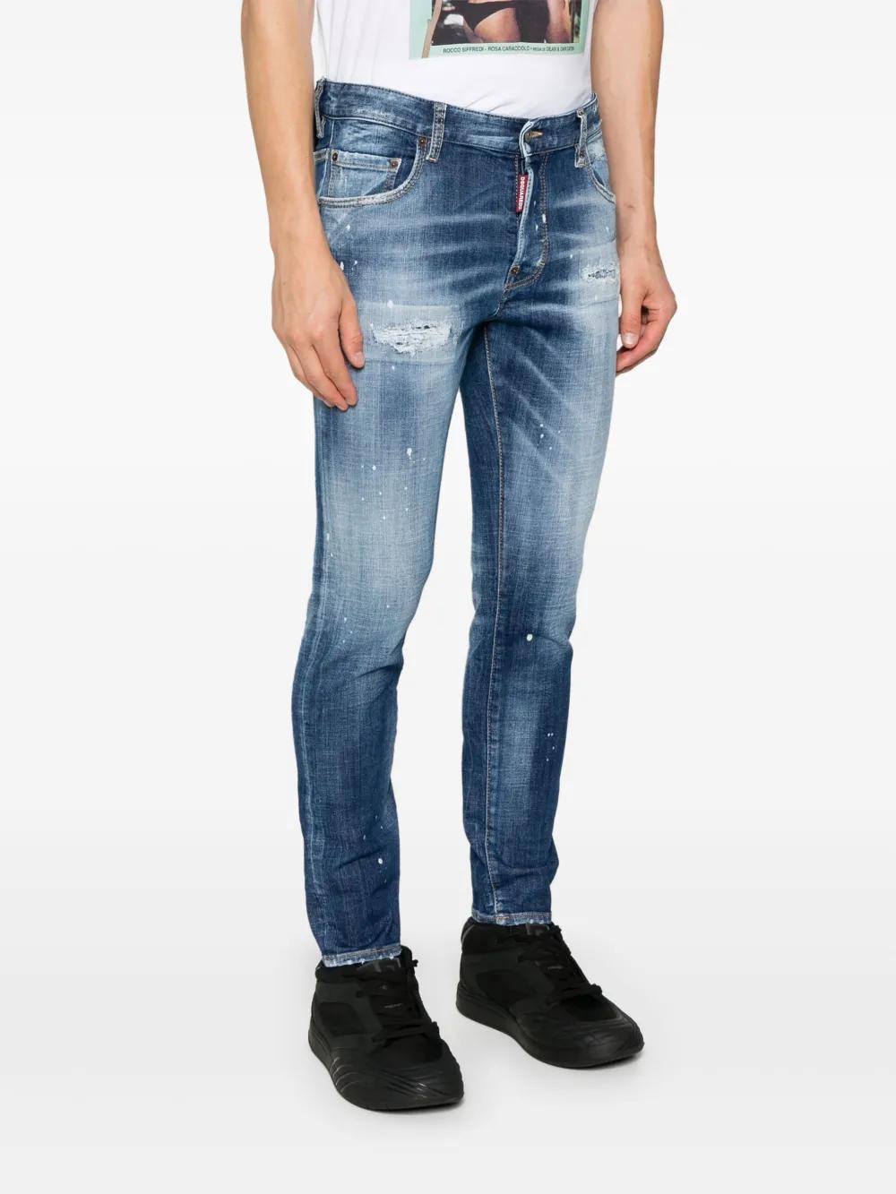 Skater distressed skinny jeans Product Image