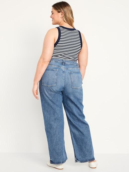 Extra High-Waisted Sky-Hi Wide-Leg Jeans Product Image