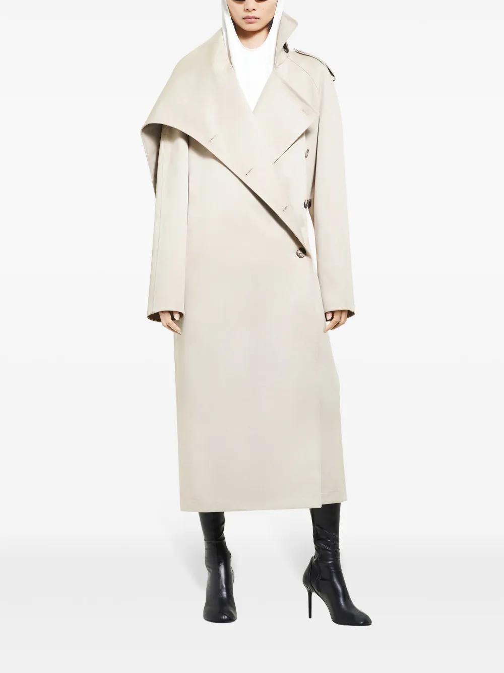 oblique trench coat Product Image