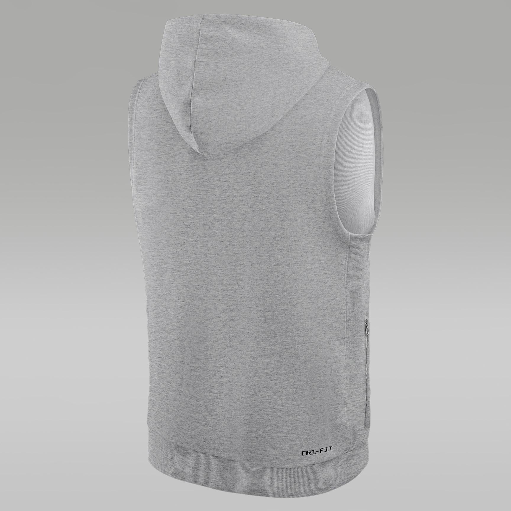 North Carolina Sideline Men's Jordan Brand Dri-FIT College Sleeveless Pullover Hoodie Product Image