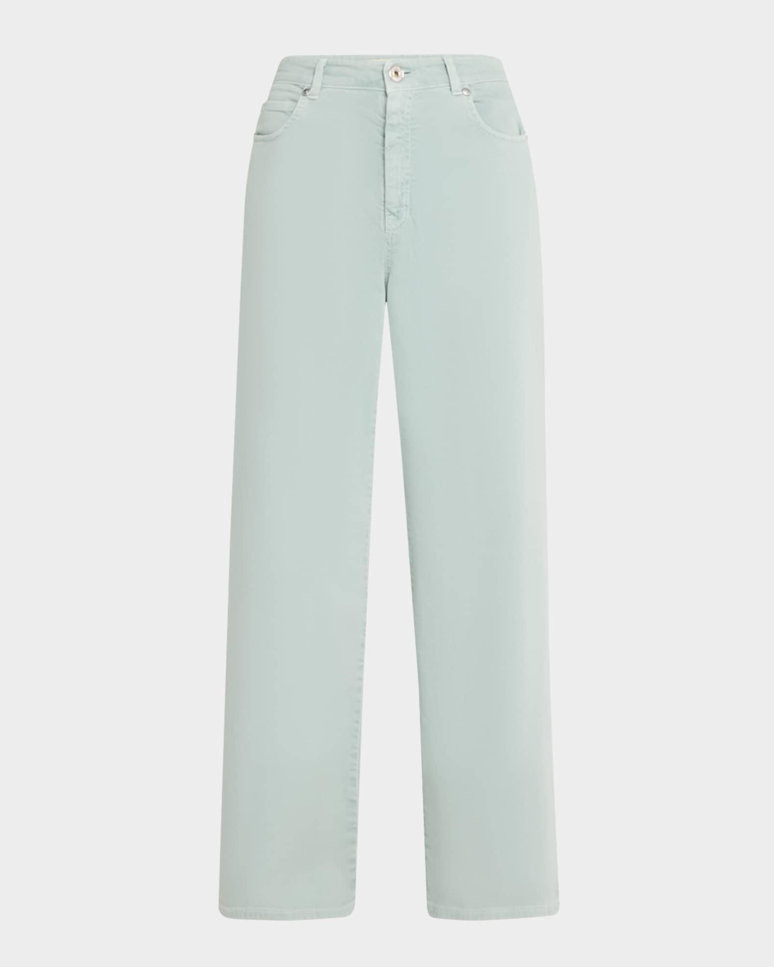 Medina Straight-Leg Stretch Cotton Pants Product Image