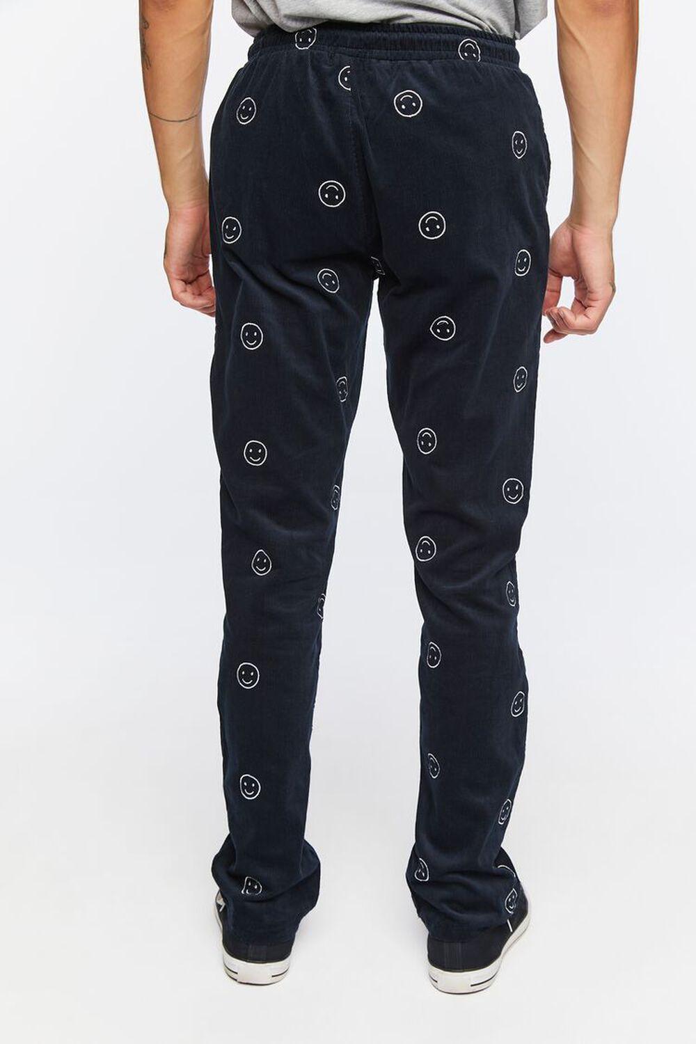 Happy Face Corduroy Drawstring Pants | Forever 21 Product Image
