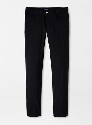 Peter Millar Mens Bingham Performance Five-Pocket Pant | Color: Black | Size: 34 Product Image