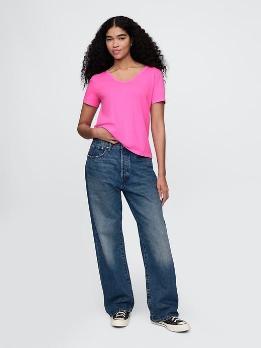 Organic Cotton VintageSoft V-Neck T-Shirt Product Image