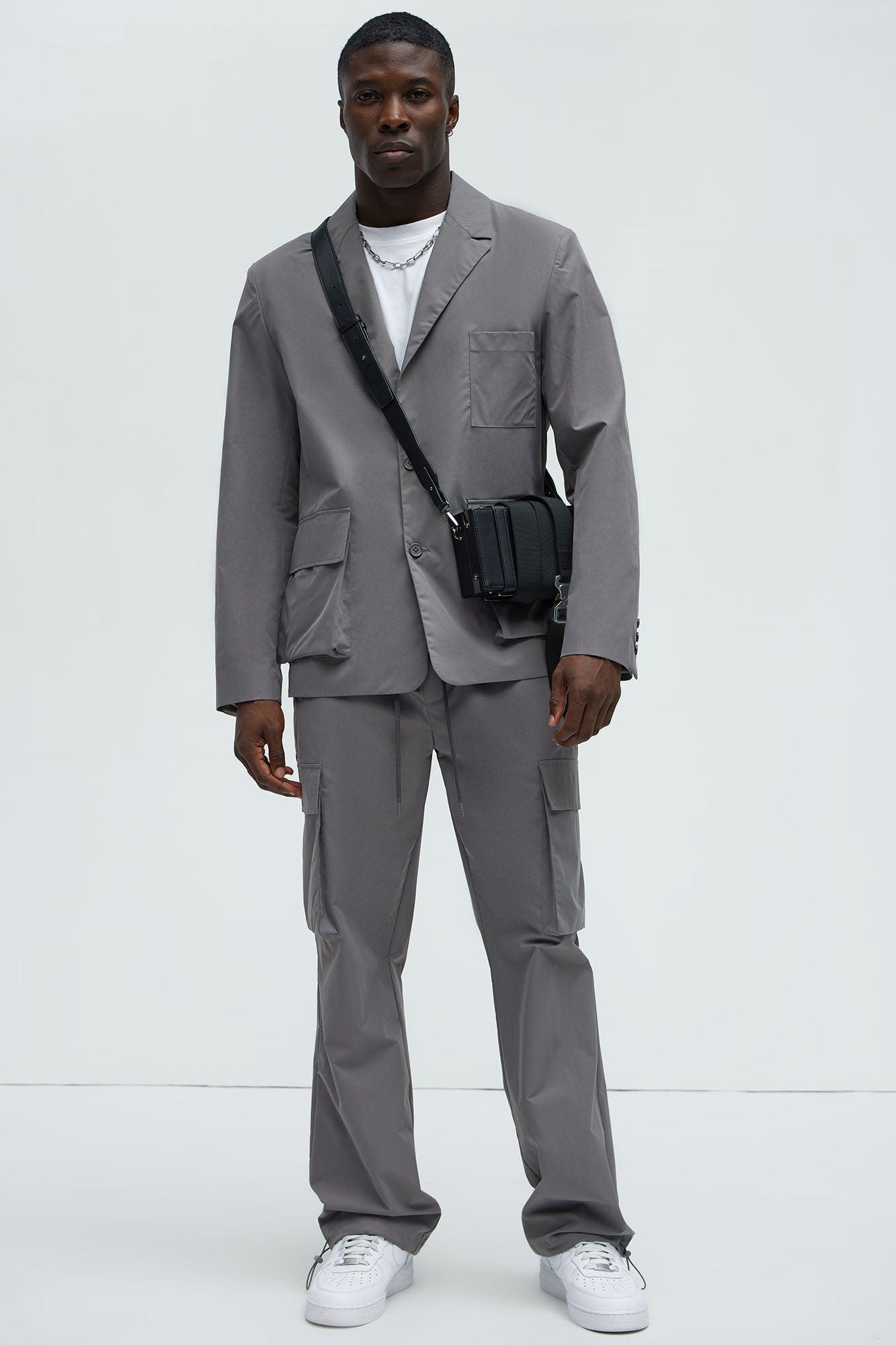 Ansel Tech Blazer - Charcoal Product Image