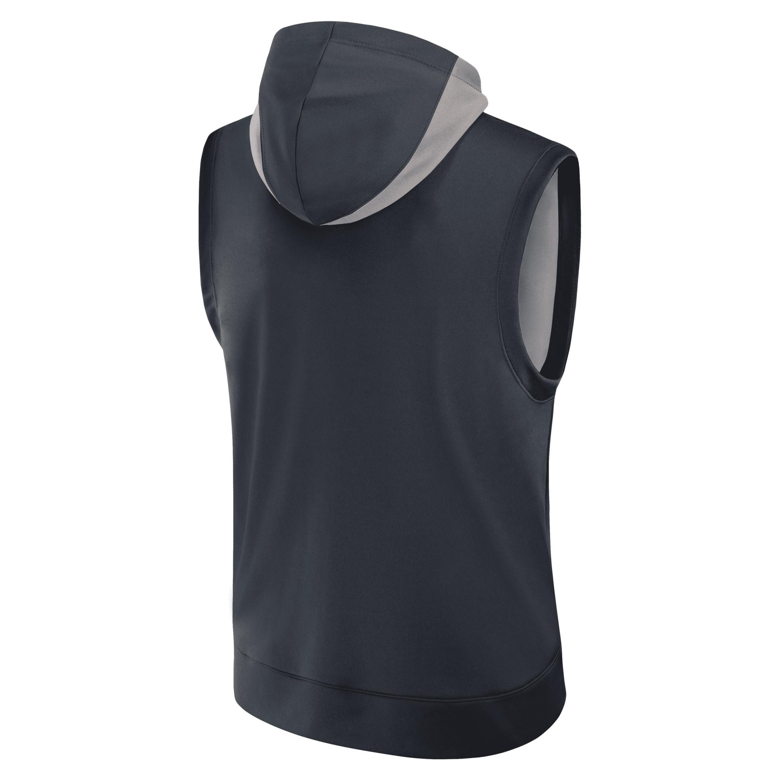 New York Yankees Authentic Collection Men’s Nike Dri-FIT MLB Sleeveless Pullover Hoodie Product Image