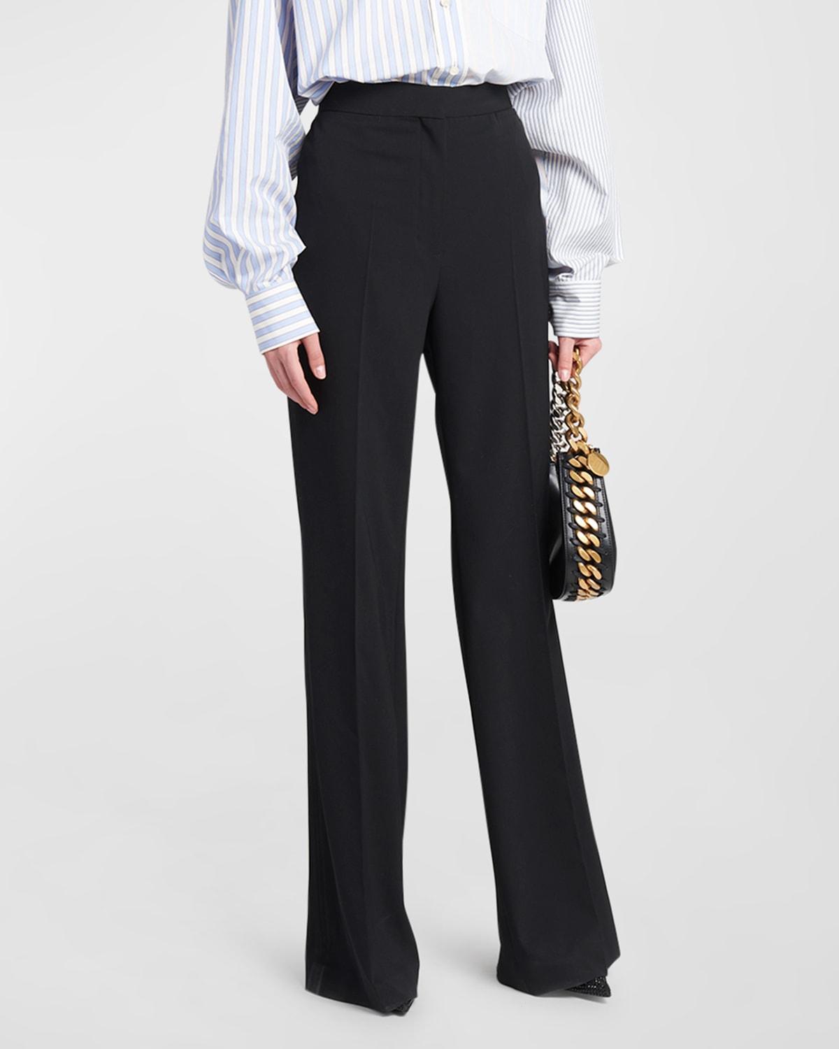 Womens Stretch-Wool Flare Pants Product Image