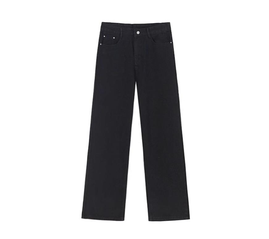 RT No. 11692 WIDE STRAIGHT DENIM JEANS Product Image