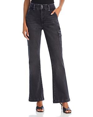 Paige Dion 32 with Cargo Pockets in Oblivion (Oblivion) Women's Jeans Product Image