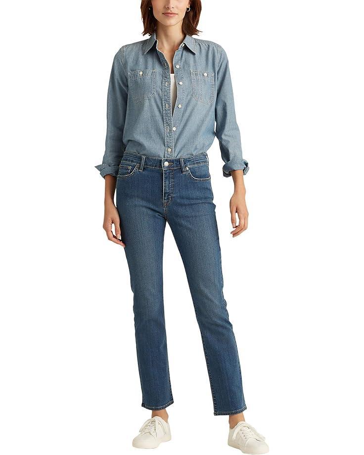 High-Rise Straight Ankle Jeans Product Image