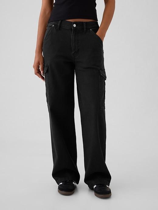 Mid Rise Corduroy '90s Loose Cargo Pants Product Image