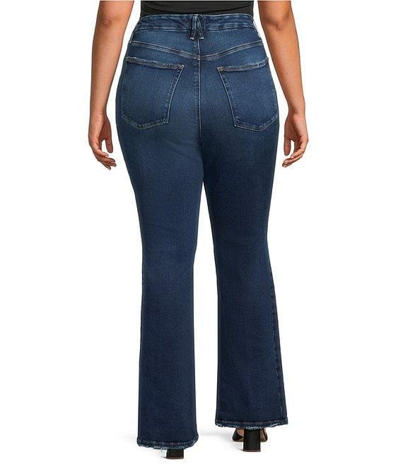 Good American Plus Size Soft Tech Good Classic Hight Rise Bootcut Jeans Product Image