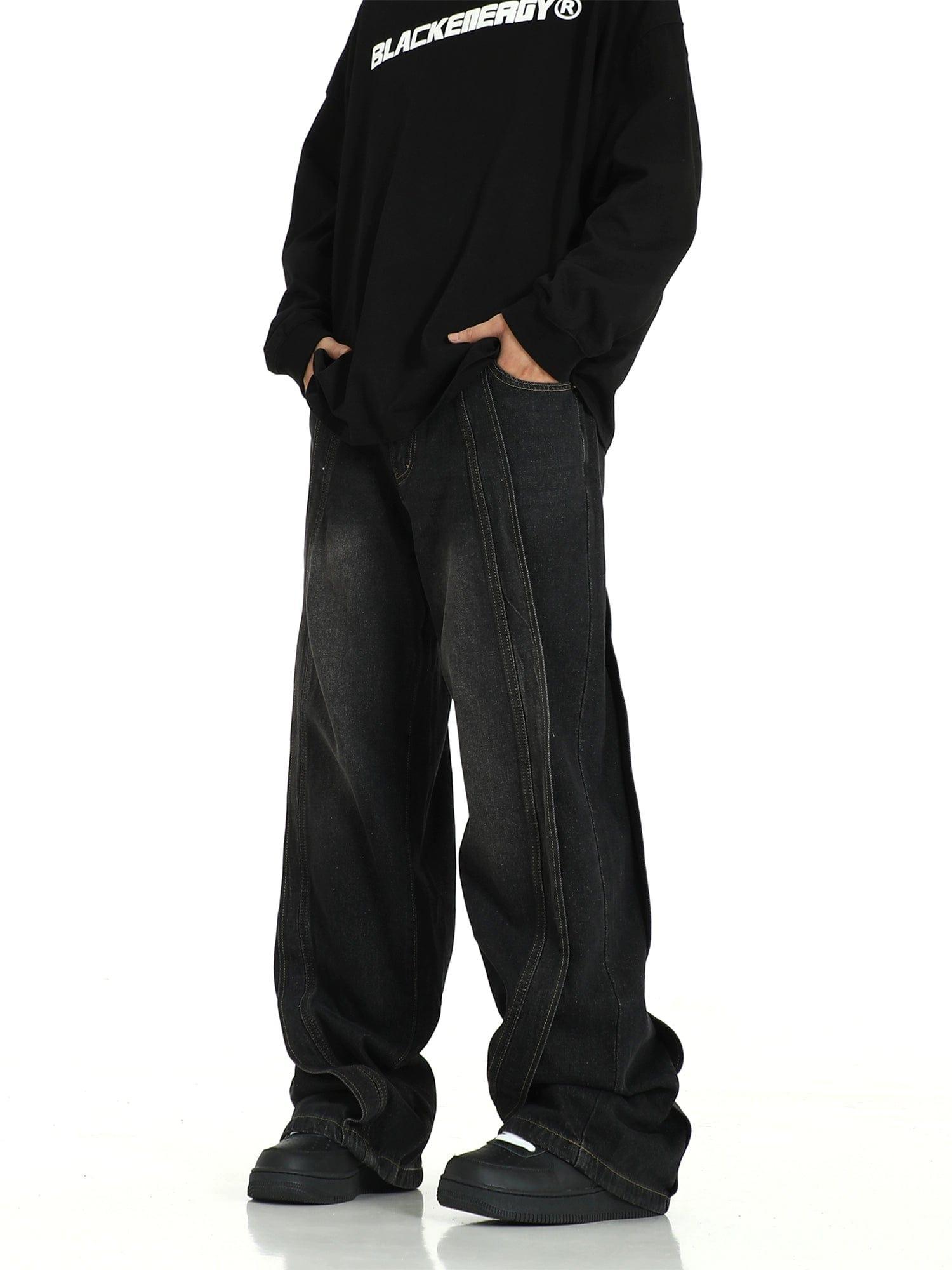 RT No. 10252 RECONSTRUCTED DENIM JEANS Product Image