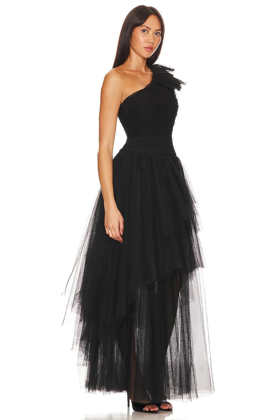 One Shoulder Evening Dress BCBGMAXAZRIA Product Image