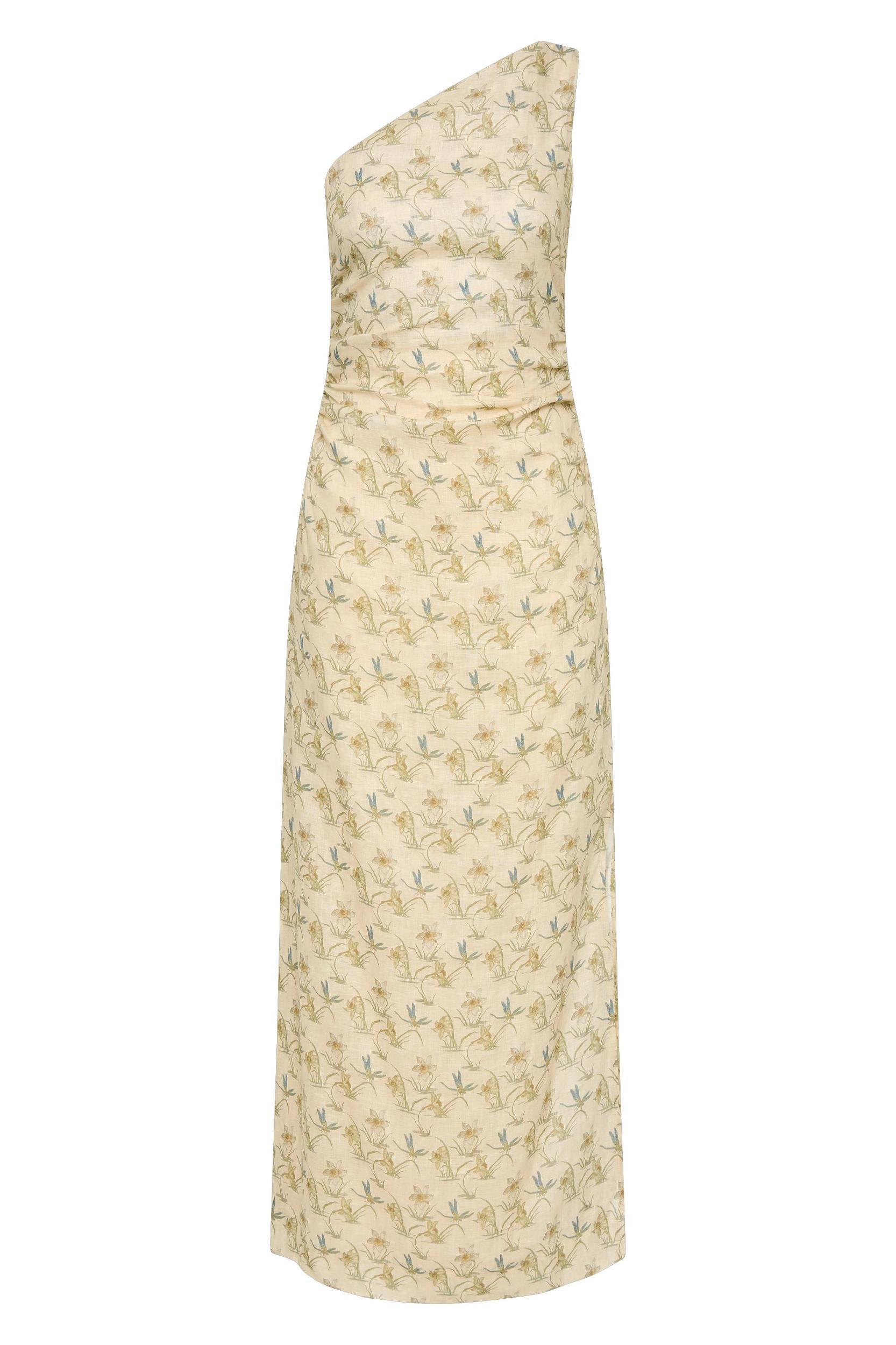Jomana Midi Dress Daffodil Cream Product Image