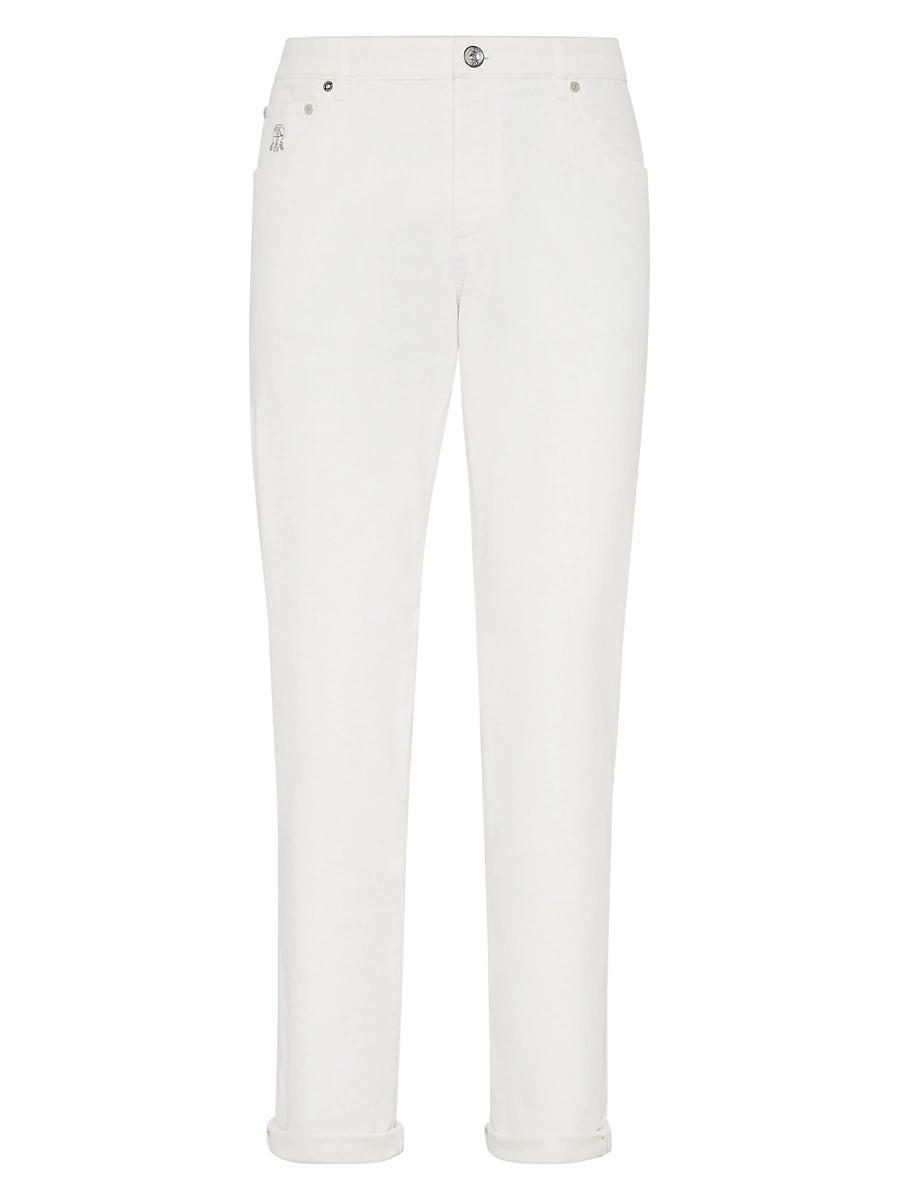 Mens Bull Denim Skinny-Fit Pants Product Image