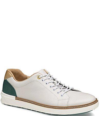 Johnston  Murphy Mens McGuffey GL1 Hybrid Waterproof Leather Lace Up Golf Sneakers Product Image