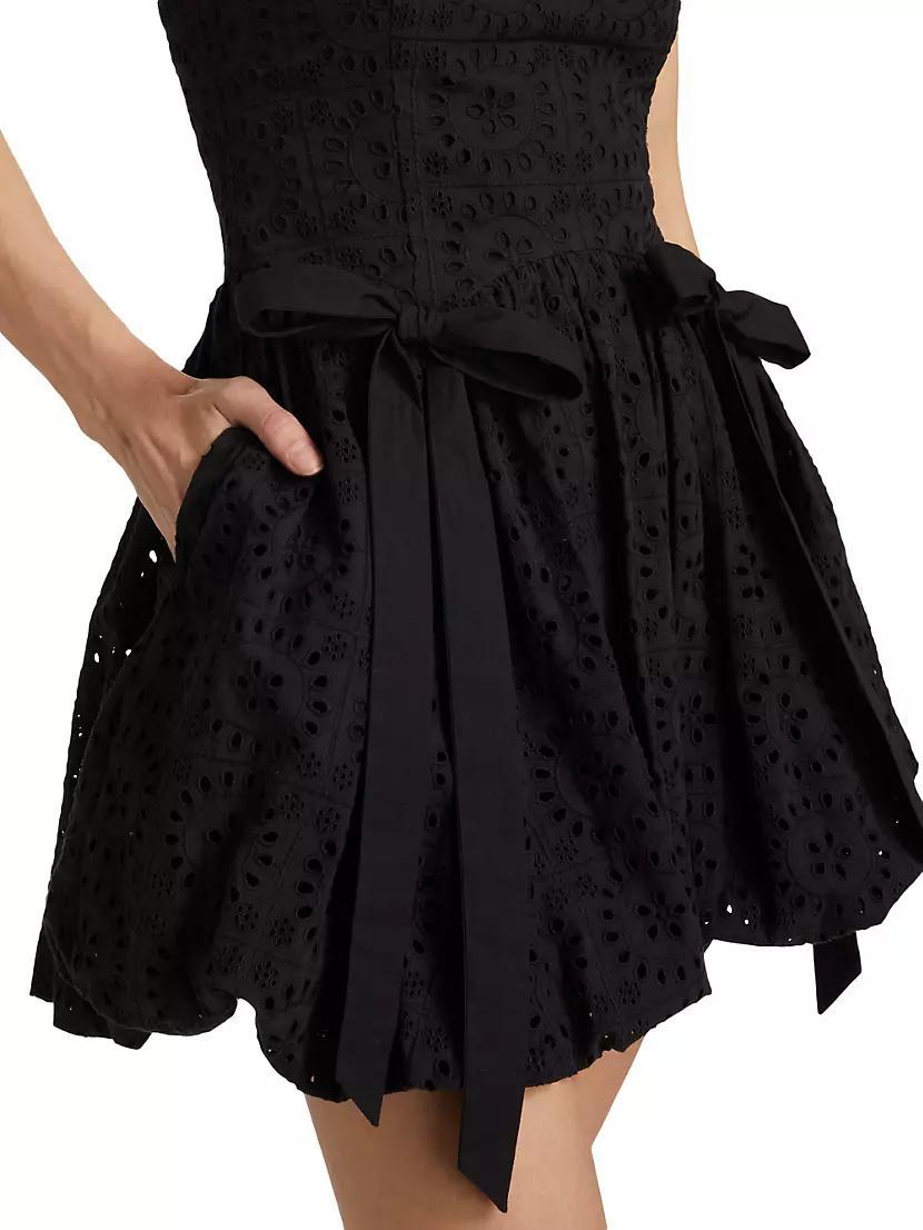 Penelope Eyelet Bubble Minidress Product Image