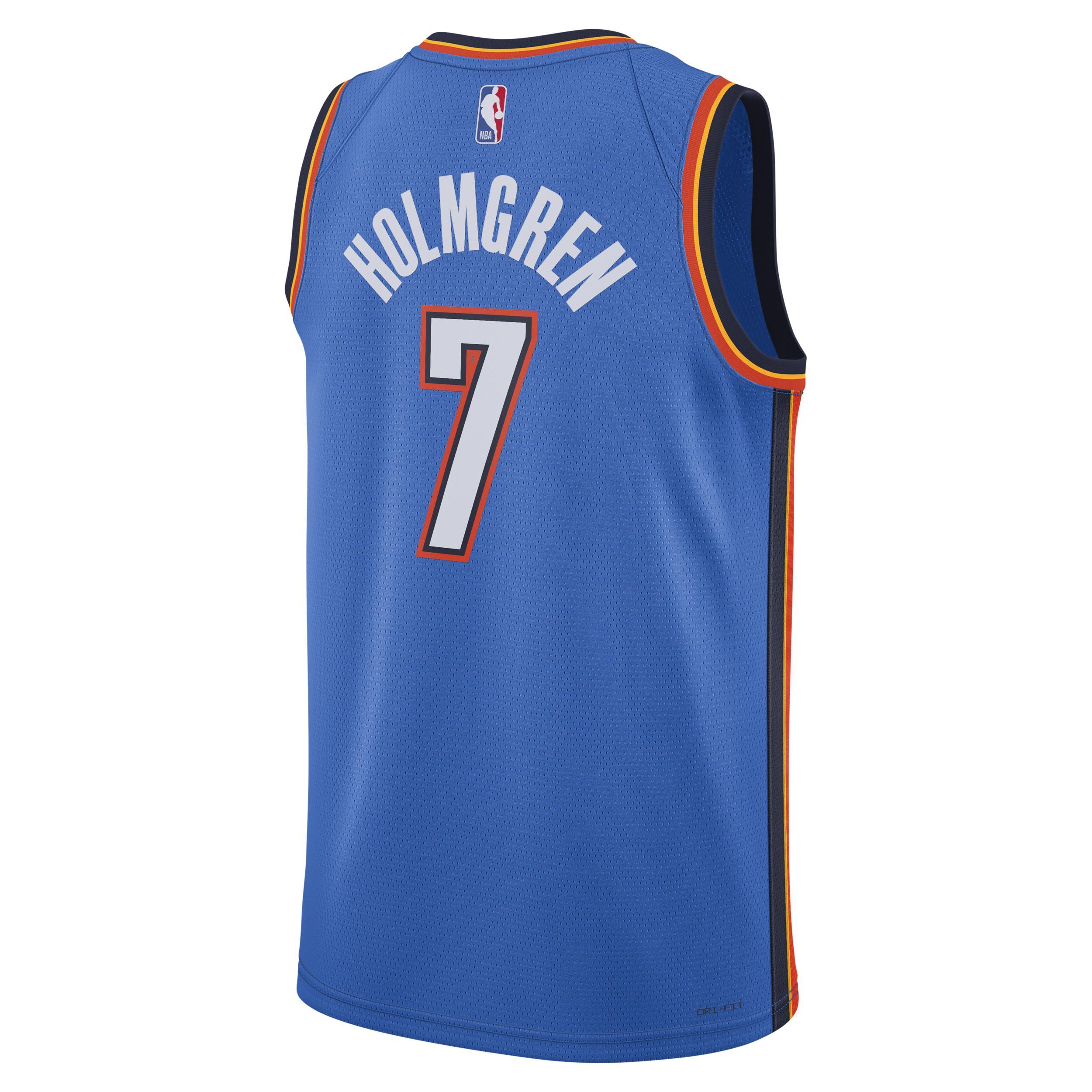 Unisex Nike Chet Holmgren Oklahoma City Thunder Blue 2022 NBA Draft First Round Pick Player Swingman Jersey - Icon Edition, Adult Unisex, Size: XS Product Image
