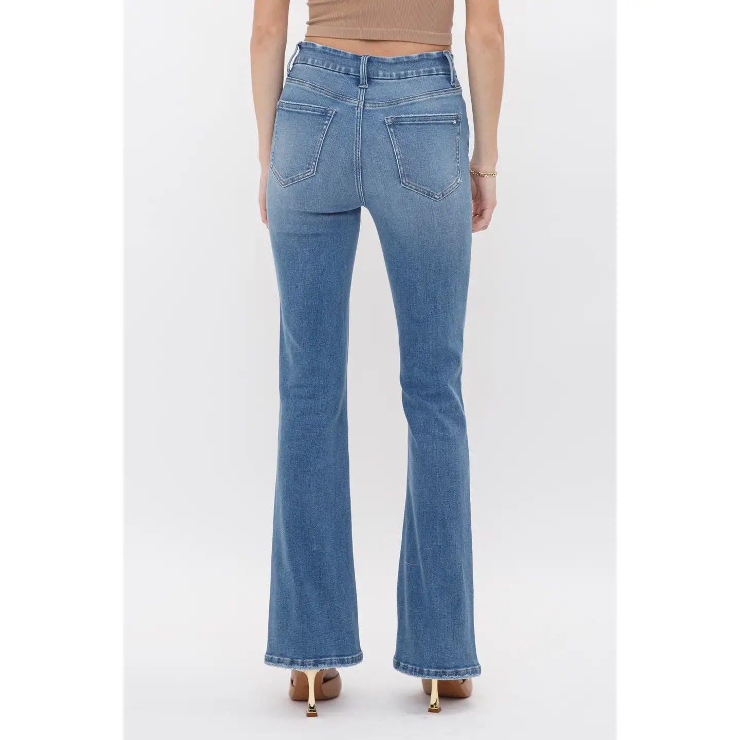 Krug High Rise Boot Cut Mica Denim Jeans Product Image