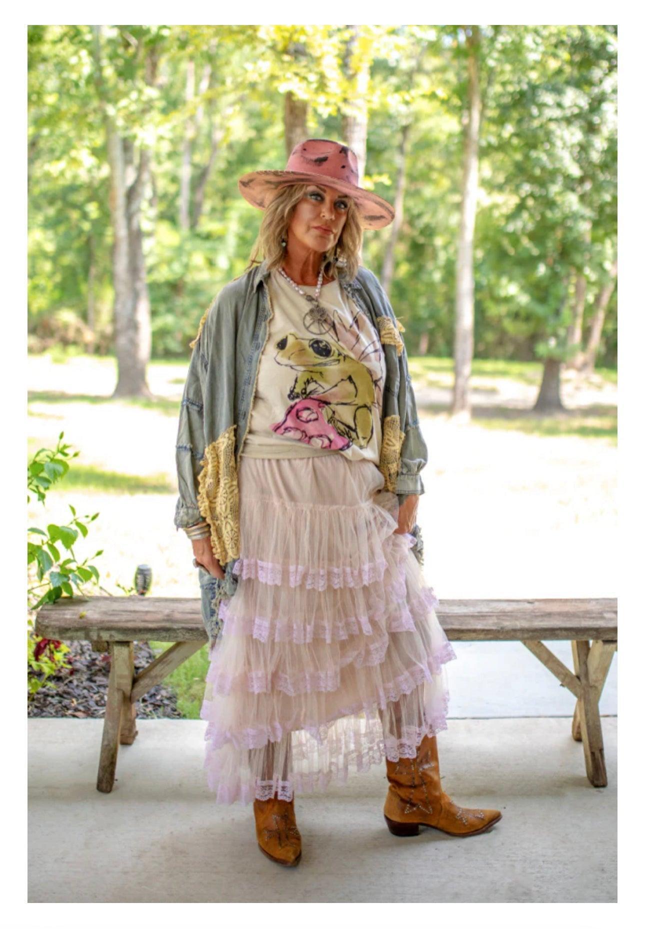 Chanel Real Love Skirt - Blush by Jaded Gypsy Product Image