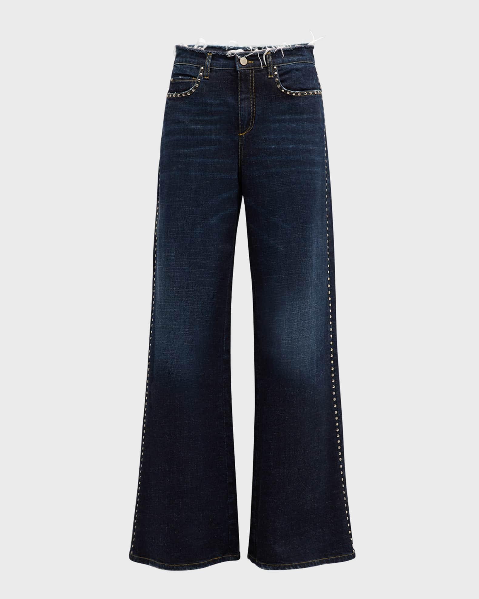 Denim Attraction Stud-Embellished Jeans Product Image