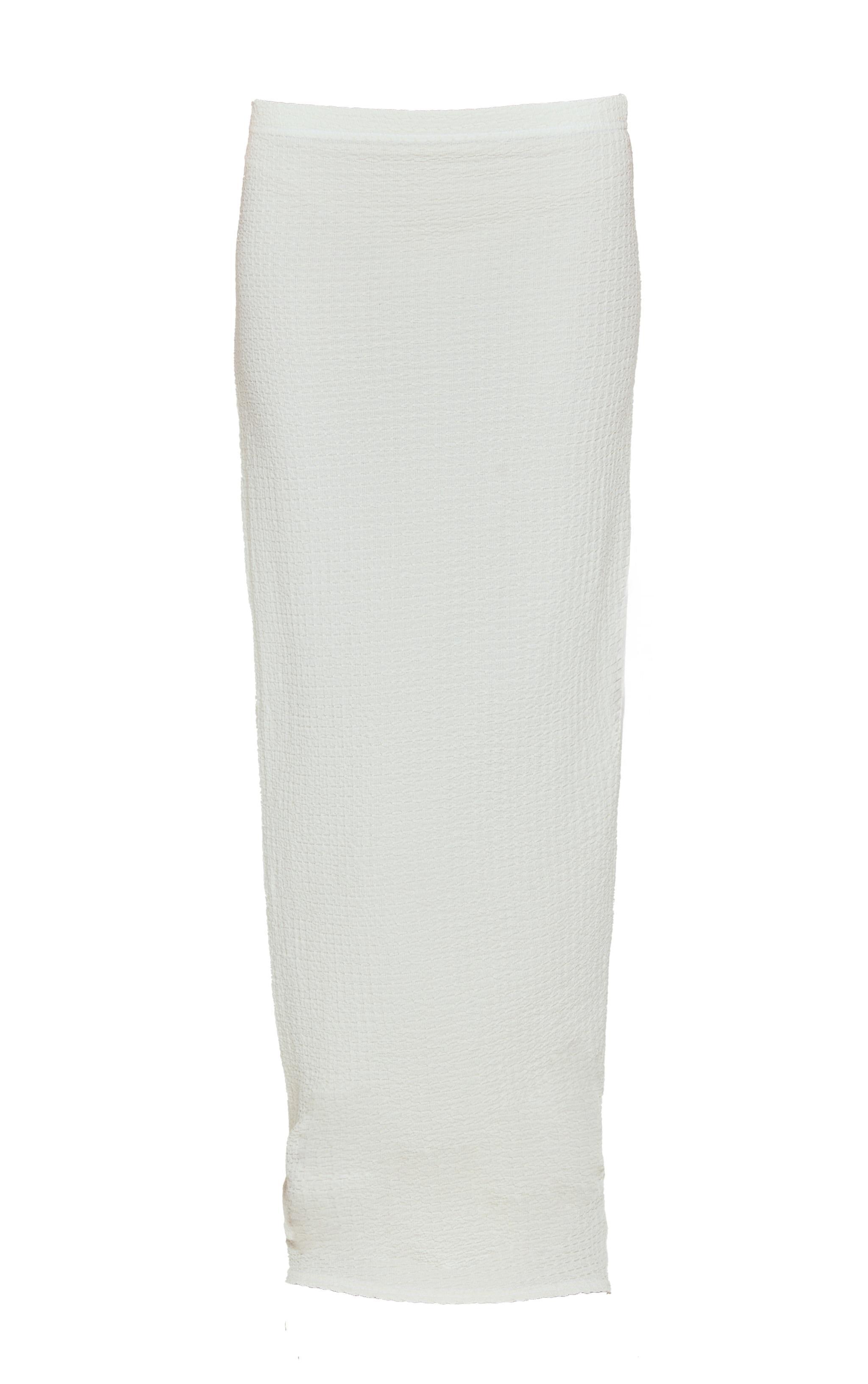 Beige Textured  Maxi Skirt Product Image