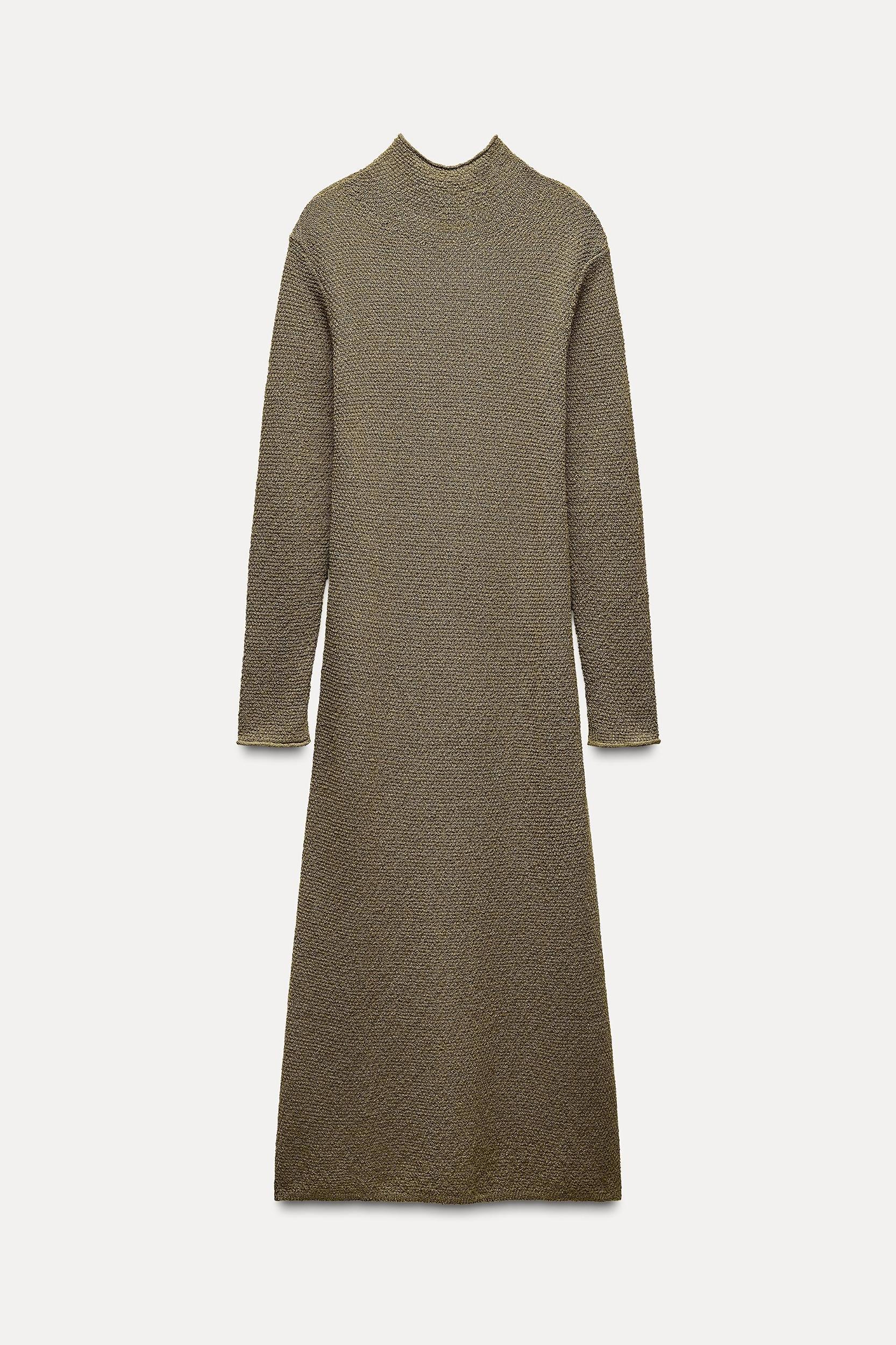 MOCK NECK KNIT DRESS Product Image