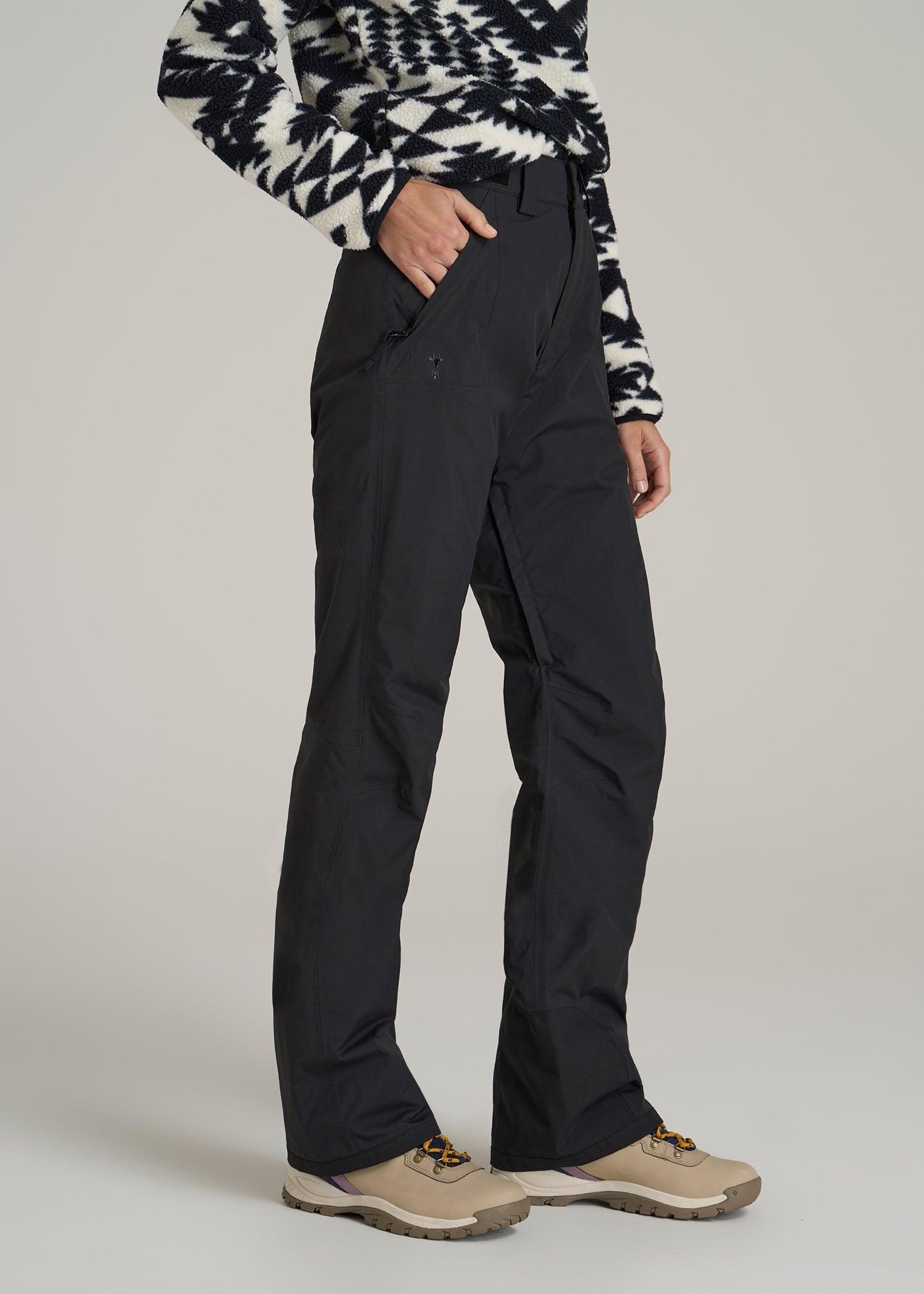 Snow Pants for Tall Women in Black Product Image