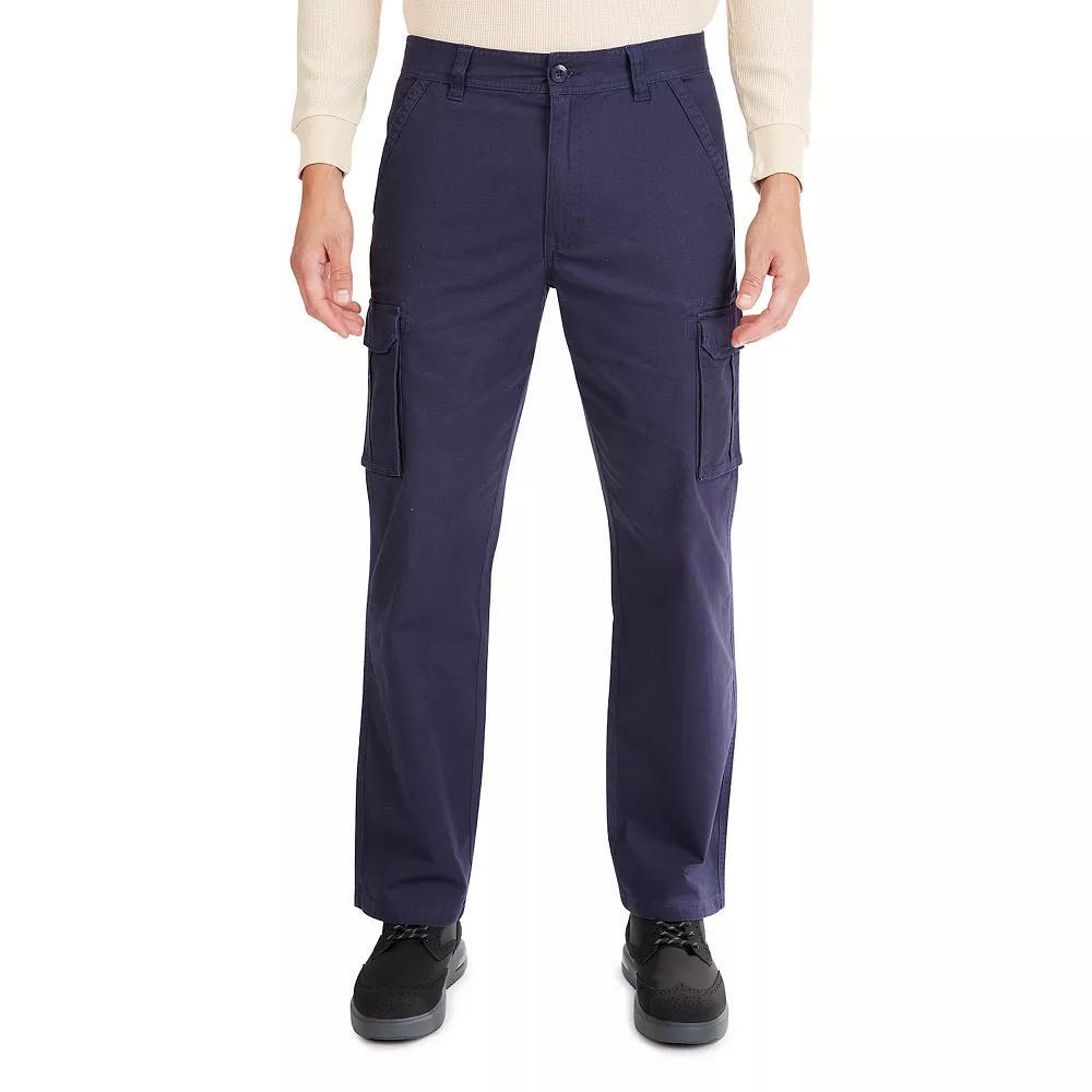 Men's Smith's Workwear Relaxed-Fit Stretch Canvas Cargo Pants, Size: 38X30, Black Olive Product Image