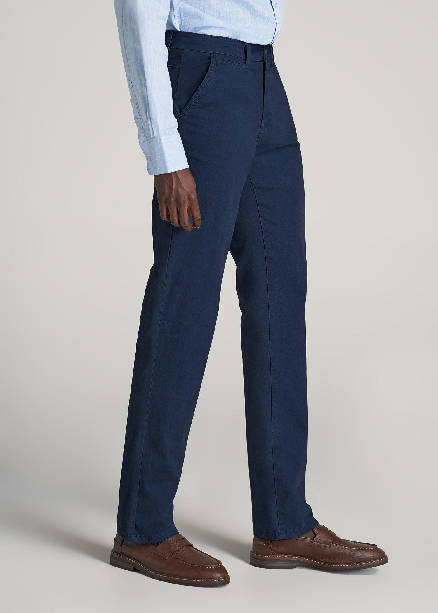 J1 STRAIGHT Leg Chinos for Tall Men in Marine Navy Product Image
