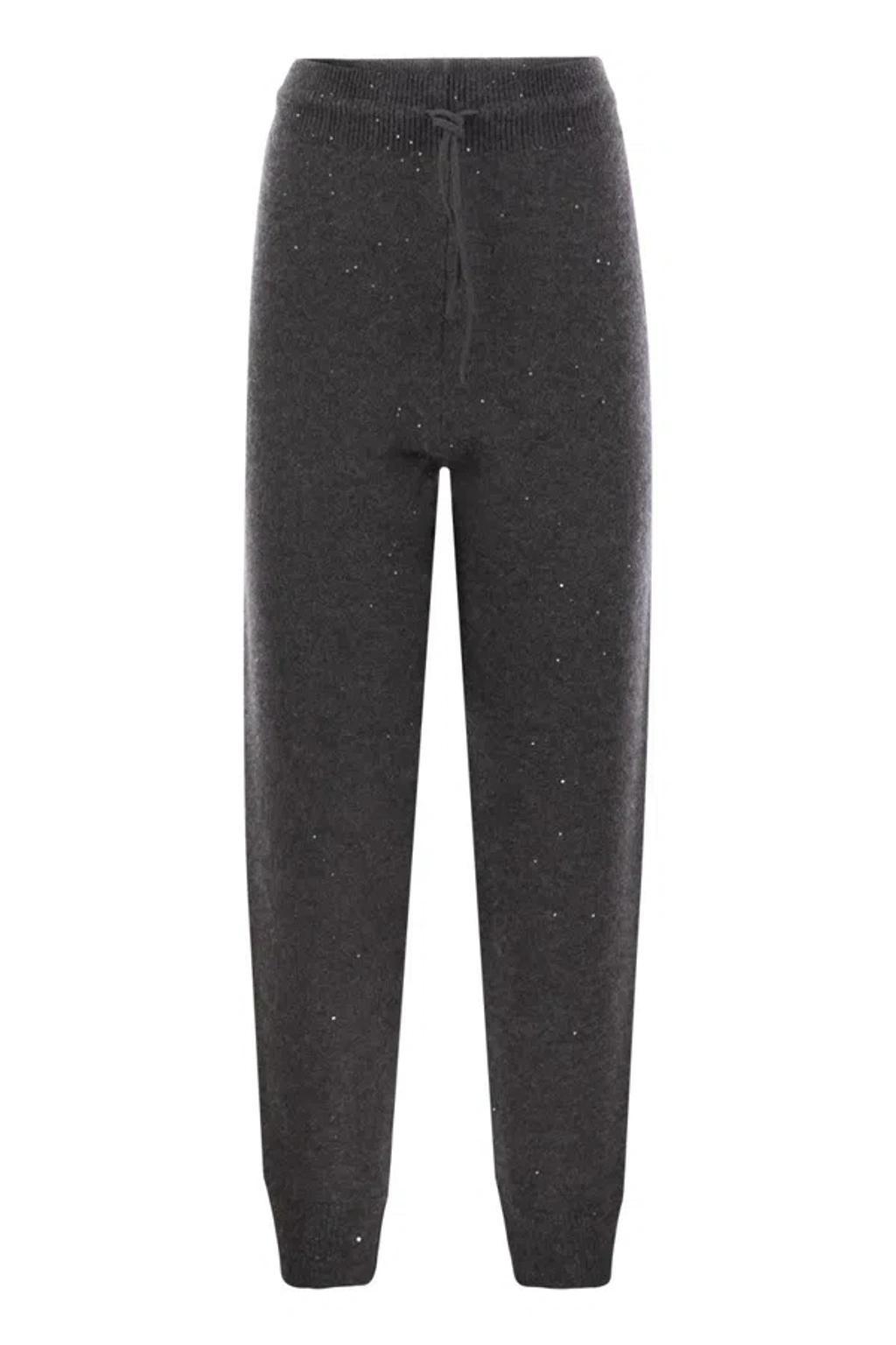 FABIANA FILIPPI Jogging Trousers With Sequins In Grey Product Image