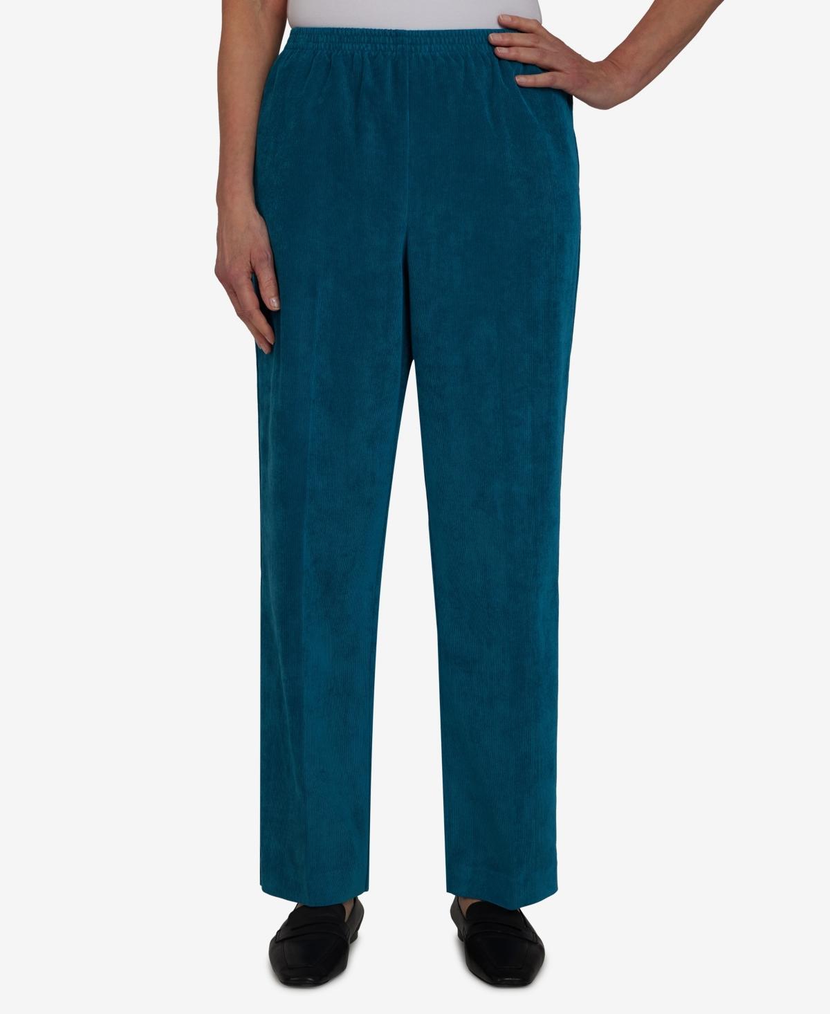 Petite Alfred Dunner Classics Corduroy Pull-On Straight-Leg Pants, Women's, Size: 16P-Short Product Image
