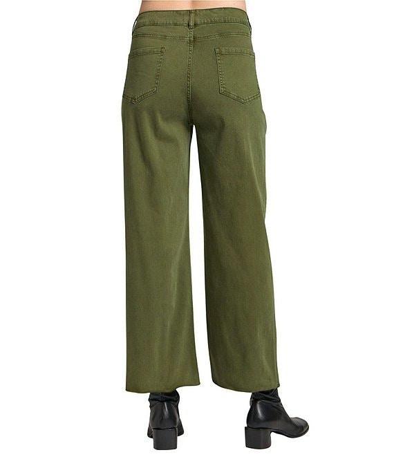 APNY Flat Front Wide Leg Cropped Pants Product Image