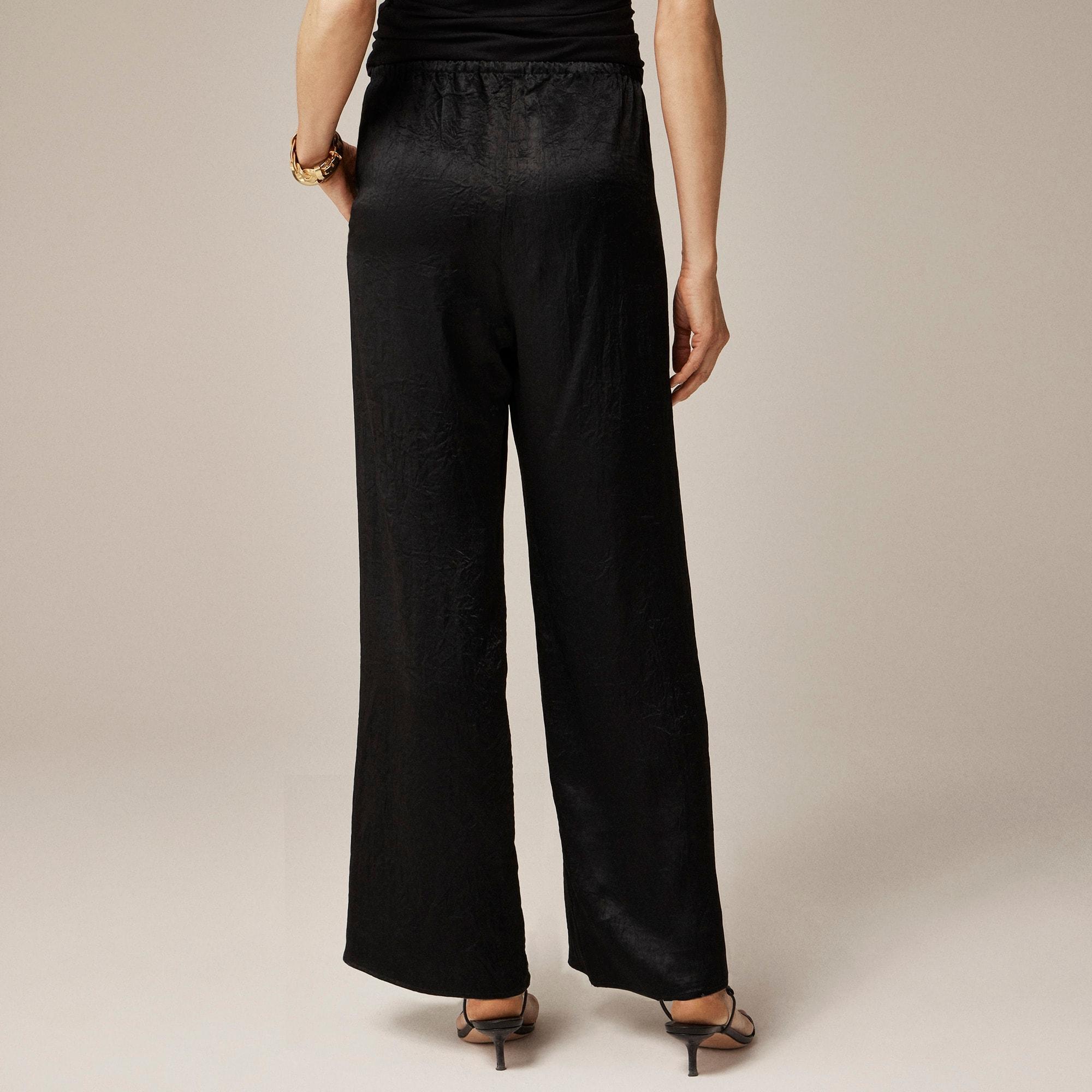 Cosmo cropped pant in textured satin Product Image
