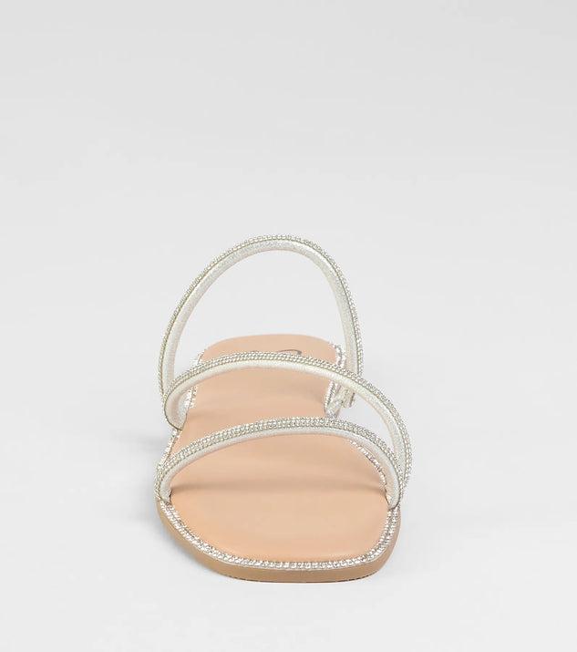 Always Glowing Rhinestone Strap Sandals Product Image